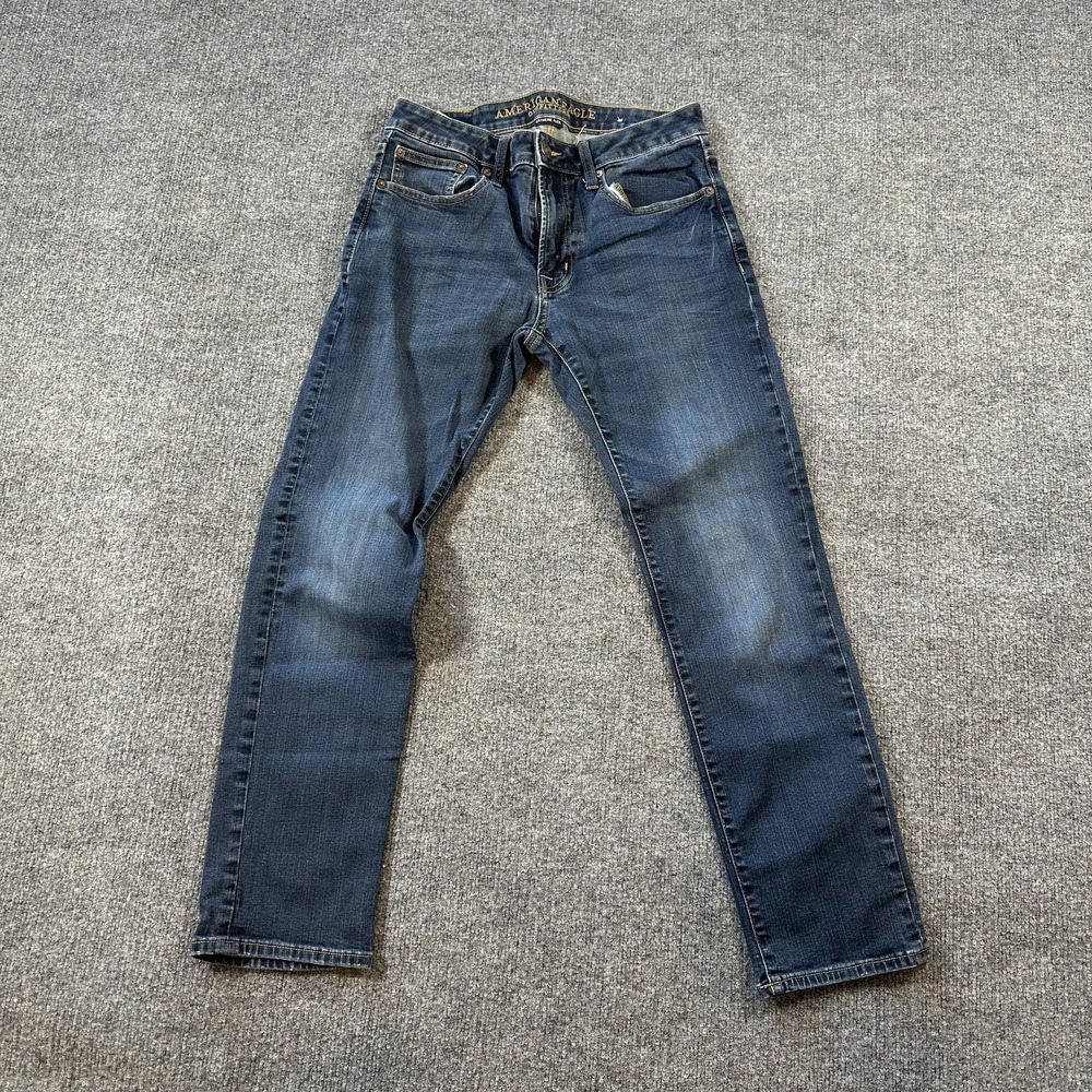 American Eagle Outfitters Jeans Mens 31x30 Medium‎ Wash Blue Slim Skinny Stretch